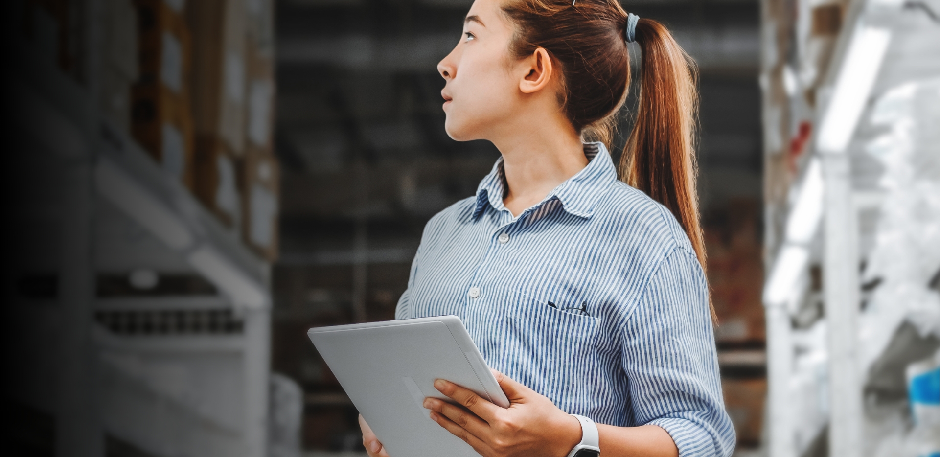 Checking inventory in a warehouse